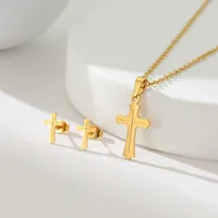 Simple Style Classic Style Map Infinity Life Tree 201 Stainless Steel Plating Women's Earrings Necklace Jewelry Set sku image 8