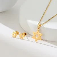 Simple Style Classic Style Map Infinity Life Tree 201 Stainless Steel Plating Women's Earrings Necklace Jewelry Set sku image 10