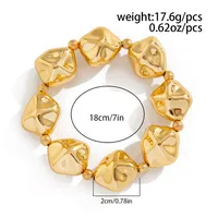 Sweet Cool Style Solid Color Alloy Plating Women's Rings Bracelets sku image 8