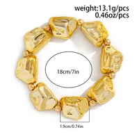 Sweet Cool Style Solid Color Alloy Plating Women's Rings Bracelets sku image 9
