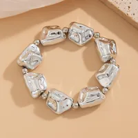 Sweet Cool Style Solid Color Alloy Plating Women's Rings Bracelets sku image 10