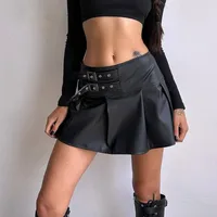 Women's Skirt Streetwear Solid Color Above Knee Holiday main image 1