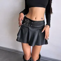 Women's Skirt Streetwear Solid Color Above Knee Holiday main image 2
