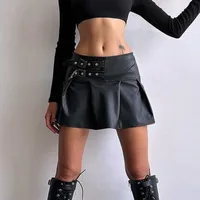 Women's Skirt Streetwear Solid Color Above Knee Holiday main image 4
