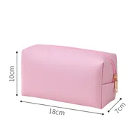 Modern Style Sweet Letter Pu Leather Makeup Bags sku image 6