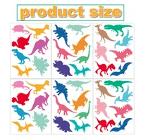 Casual Dinosaur Rose PVC Wall Sticker Wall Art sku image 5