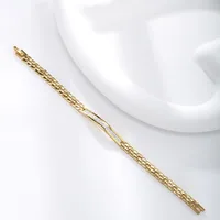 XUPING Simple Style Geometric Alloy Copper Inlay Zirconia 18K Gold Plated Women's Bracelets main image 4