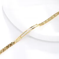 XUPING Simple Style Geometric Alloy Copper Inlay Zirconia 18K Gold Plated Women's Bracelets main image 5