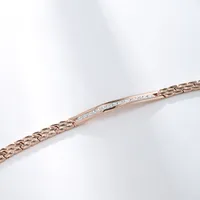 XUPING Simple Style Geometric Alloy Copper Inlay Zirconia 18K Gold Plated Women's Bracelets main image 8