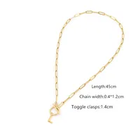 Elegant Simple Style Classic Style Letter 201 Stainless Steel 304 Stainless Steel Women's Pendant Necklace sku image 12