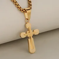 Retro Punk Cross 304 Stainless Steel Mixed Metal Jewelry Accessories main image 5