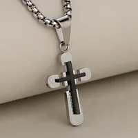 Retro Punk Cross 304 Stainless Steel Mixed Metal Jewelry Accessories main image 2