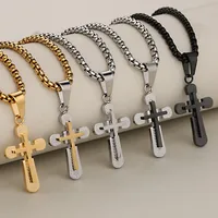 Retro Punk Cross 304 Stainless Steel Mixed Metal Jewelry Accessories main image 1