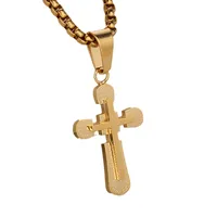 Retro Punk Cross 304 Stainless Steel Mixed Metal Jewelry Accessories main image 3