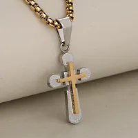Retro Punk Cross 304 Stainless Steel Mixed Metal Jewelry Accessories sku image 9