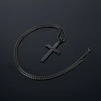 Retro Simple Style Cross 304 Stainless Steel Plating Unisex Pendant Necklace main image 2