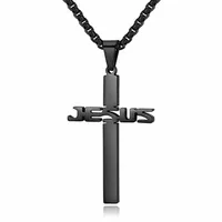 Retro Simple Style Cross 304 Stainless Steel Plating Unisex Pendant Necklace sku image 2