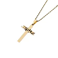 Retro Cross Letter 304 Stainless Steel Plating Unisex Pendant Necklace main image 5