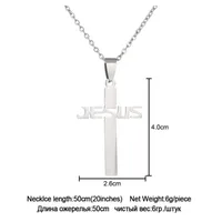 Retro Cross Letter 304 Stainless Steel Plating Unisex Pendant Necklace main image 2