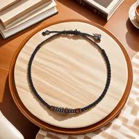 Vintage Style Geometric Pu Leather Beaded Plating Unisex Bracelets main image 5