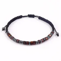 Vintage Style Geometric Pu Leather Beaded Plating Unisex Bracelets main image 4