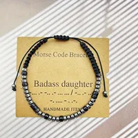 Vintage Style Geometric Pu Leather Beaded Plating Unisex Bracelets sku image 5