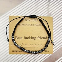 Vintage Style Geometric Pu Leather Beaded Plating Unisex Bracelets sku image 7