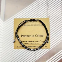 Vintage Style Geometric Pu Leather Beaded Plating Unisex Bracelets sku image 11