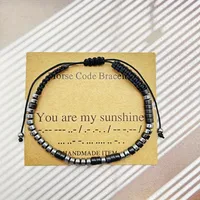Vintage Style Geometric Pu Leather Beaded Plating Unisex Bracelets sku image 14