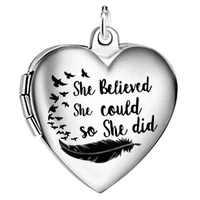 Modern Style Letter Heart Shape 304 Stainless Steel Polishing Unisex Pendant Necklace sku image 4