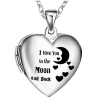 Modern Style Letter Heart Shape 304 Stainless Steel Polishing Unisex Pendant Necklace main image 4