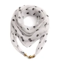 Women's Classic Style Splicing Polka Dots Flower Polyester Printing Silk Scarf main image 4