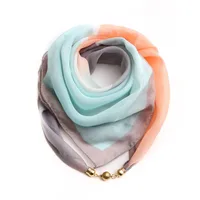 Women's Classic Style Splicing Polka Dots Flower Polyester Printing Silk Scarf sku image 9