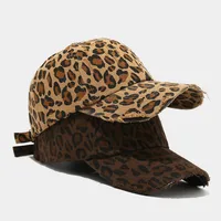 Unisex Retro Leopard Curved Eaves Baseball Cap main image 2