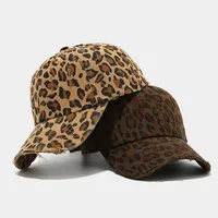 Unisex Retro Leopard Curved Eaves Baseball Cap main image 1