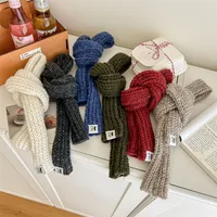 Women's Simple Style Solid Color Acrylic Knitted Scarf main image 2