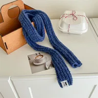 Women's Simple Style Solid Color Acrylic Knitted Scarf main image 3