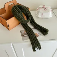 Women's Simple Style Solid Color Acrylic Knitted Scarf sku image 5