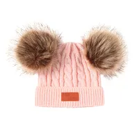 Children Unisex Simple Style Solid Color Wool Cap main image 5