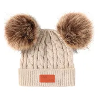 Children Unisex Simple Style Solid Color Wool Cap main image 3