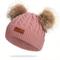 Children Unisex Simple Style Solid Color Wool Cap sku image 2
