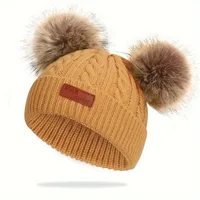 Children Unisex Simple Style Solid Color Wool Cap sku image 8