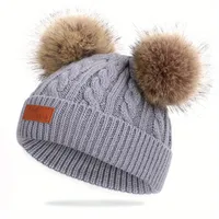 Children Unisex Simple Style Solid Color Wool Cap sku image 7