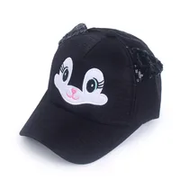 Girl'S Cute Cat Sequins Baseball Cap sku image 2