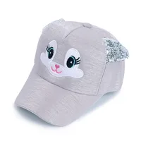 Girl'S Cute Cat Sequins Baseball Cap sku image 6