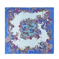 Women's Retro Cashew Nuts Satin Printing Scarf main image 4