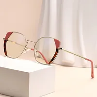Streetwear Geometric Tac Cat Eye Full Frame Glasses main image 1