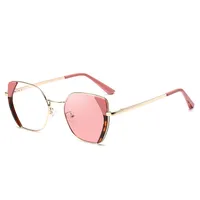 Streetwear Geometric Tac Cat Eye Full Frame Glasses sku image 4