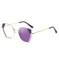 Streetwear Geometric Tac Cat Eye Full Frame Glasses sku image 5