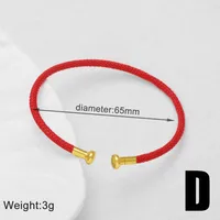 Modern Style Simple Style C Shape Rope Copper 18K Gold Plated Unisex Bangle sku image 4